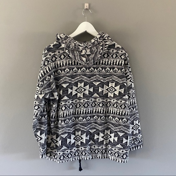 American Eagle Aztec Zip Up Hoodie Sz Medium - Picture 6 of 8